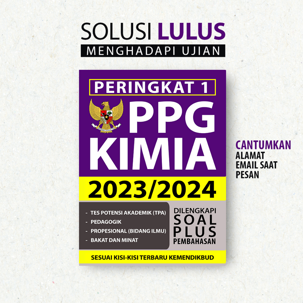 Peringkat 1 Seleksi PPG KIMIA 2023