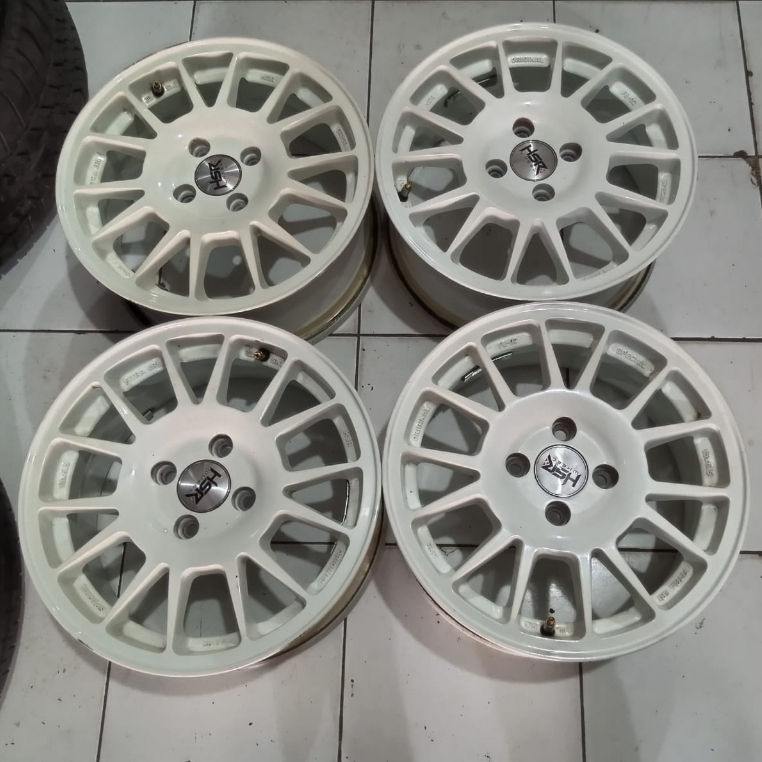 Velg Mobil Bekas Ring 15 Lebar 6,5 Lobang Baut 4x100 Et40 Velg Hsr Wheel Fe02
