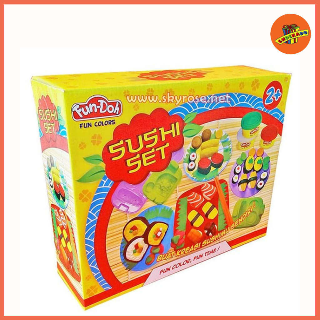 Fun Doh Sushi Set - Lilin Plastisin FunDoh Mainan Edukasi Anak