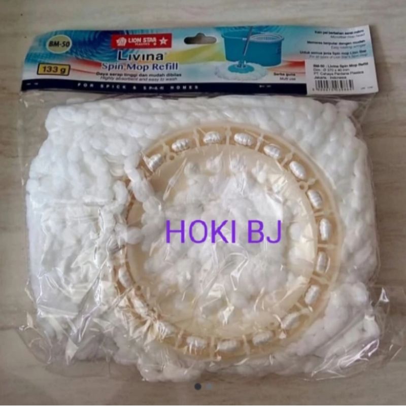 Refill Pel Mop / Spin Mop Refill Livina Lionstar