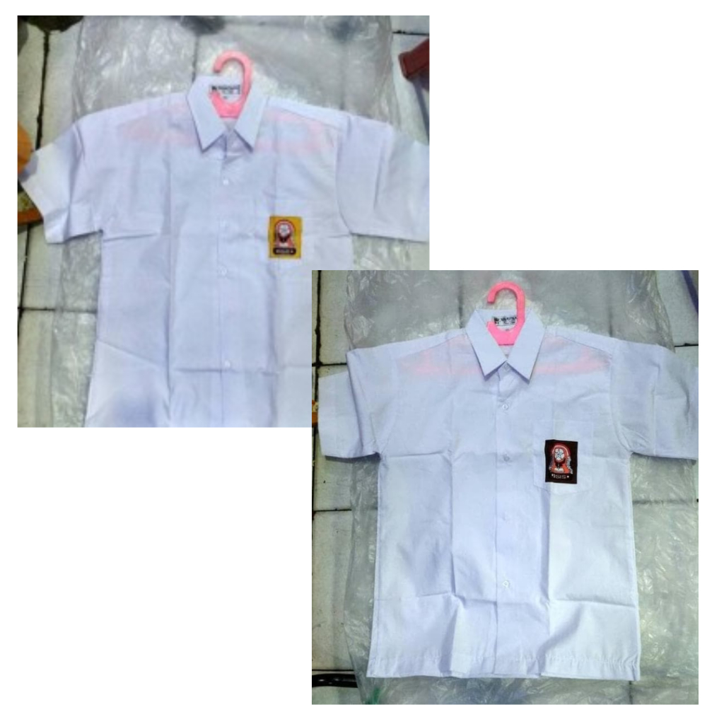 Baju Seragam Sekolah Kemeja SMP SMA Tangan Pendek