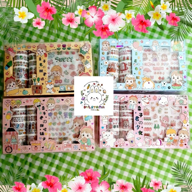 

Stiker 1 Set Box Karakter/Stiker motif/Sticker viral/Stiker roll/DIY/Jurnal/Planner/Diary