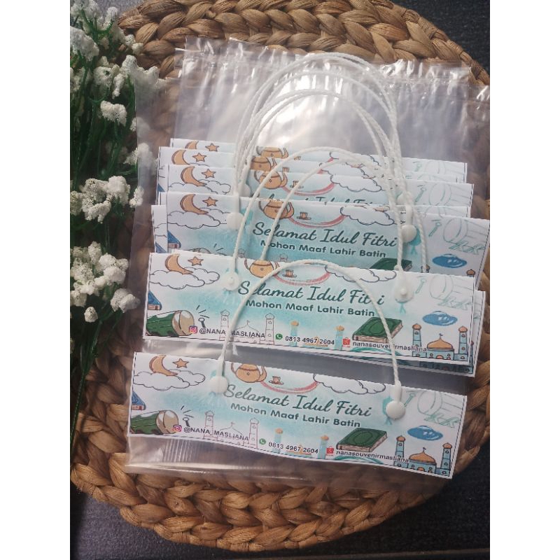 

Plastik hampers lebaran isi 10pcs uk 15 x 35cm