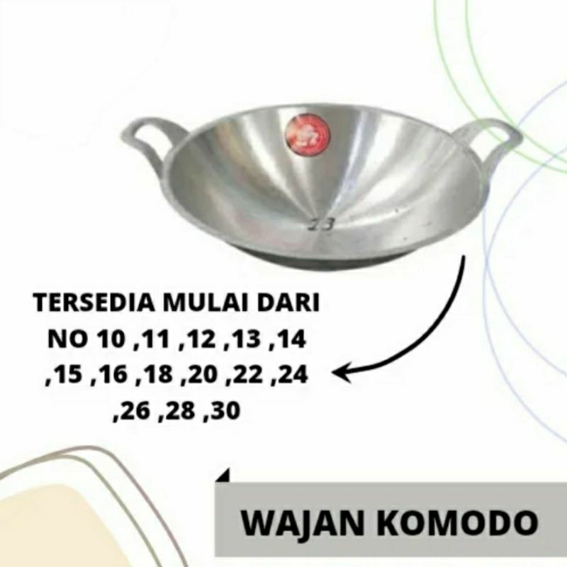 Wajan Penggorengn Komodo Katel Wajan Penggorrngan alumunium
