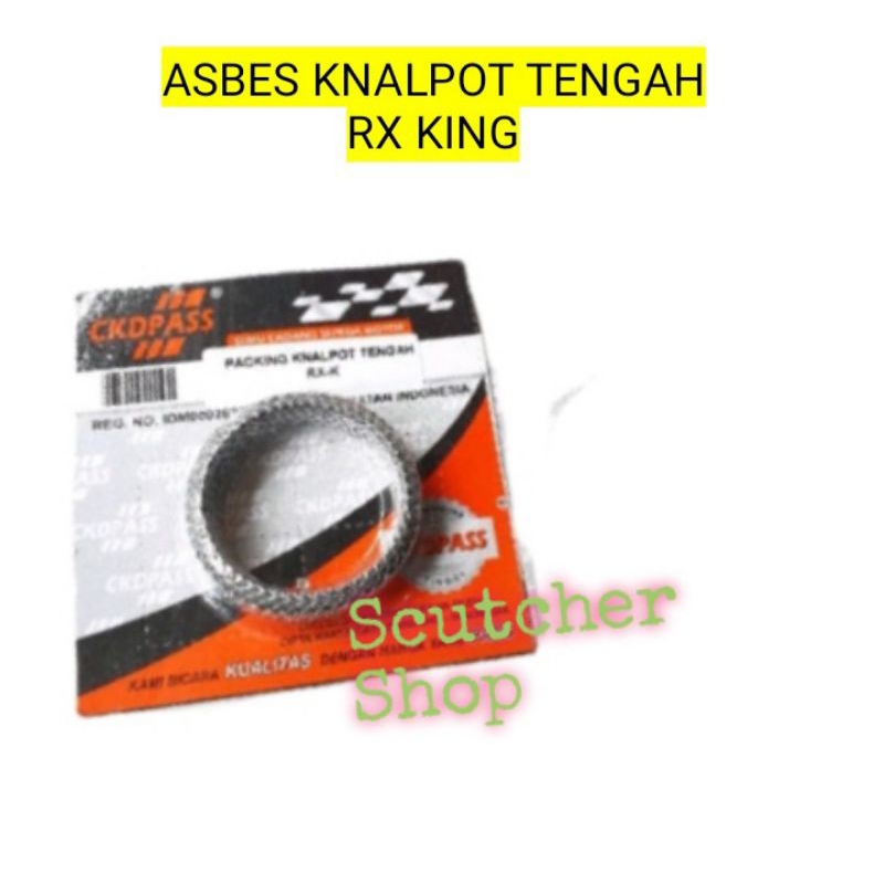 ASBES PAKING KNALPOT TENGAH RX KING RXK RXKING MERK CKD PASS