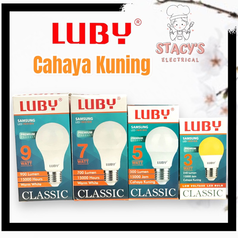 LAMPU LED LUBY CLASSIC CAHAYA KUNING PREMIUM