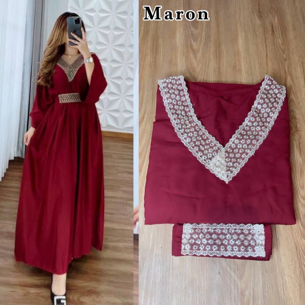 Kaftan Samira Gamis Samira Viral Lebaran