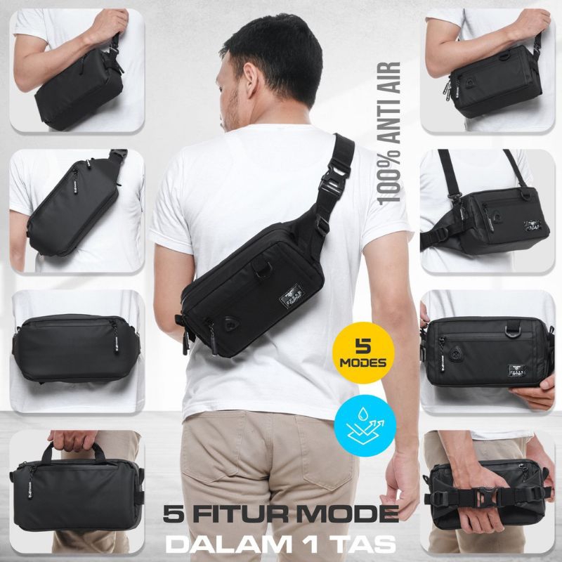 Ferar mascarade - Tas selempang pria - Tas pinggang Clucth bag Tas waistbag