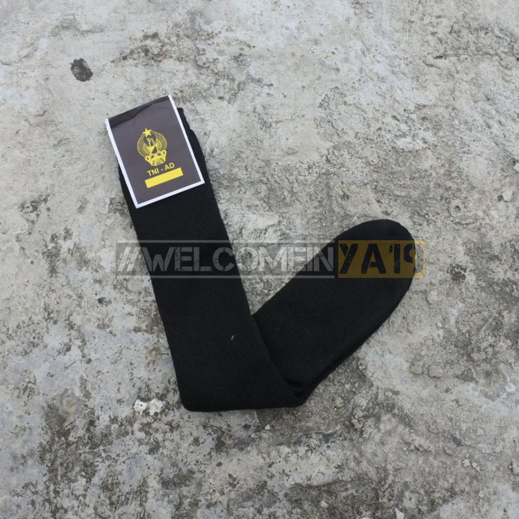 Kaos Kaki PDL Hitam TNI / Kaos Kaki Hitam Tebal Standard TNI