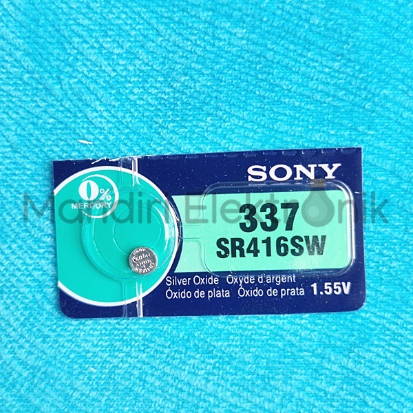 Baterai Sony 337 SR416SW SR416 416 Battery Batre Jam Tangan Sony 337 Original Baterai Kancing 337 Sony