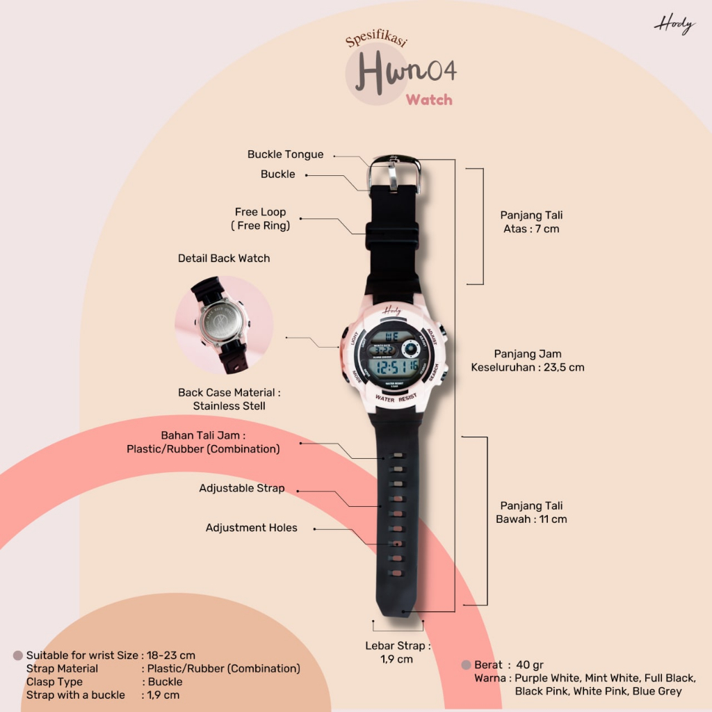 Jam Tangan Hody Watch N-04 - HWN04