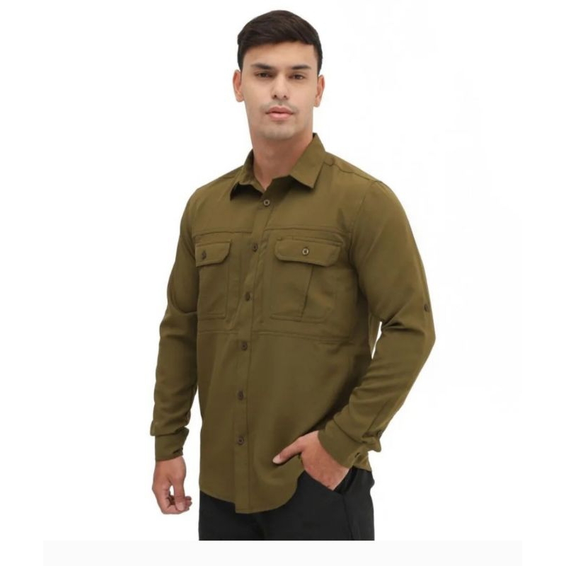 Kemeja Gunung Eiger1898 Cliff Celebes XTR Olive