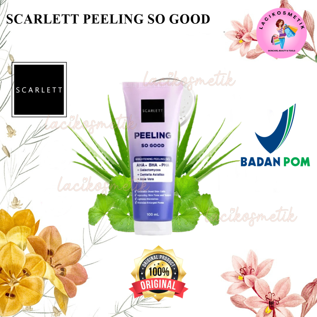 ✨LACIKOSME✨ SCARLETT WHITENING PEELING SO GOOD - BRIGHTENING PEELING GEL SCRUB