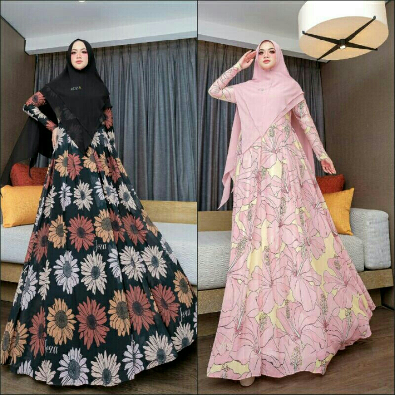 [JOZA CLOTHING]DRESS SET/GAMIS SET " PANDITA SABLE - APRICIA BLUSH " By Joza clothing