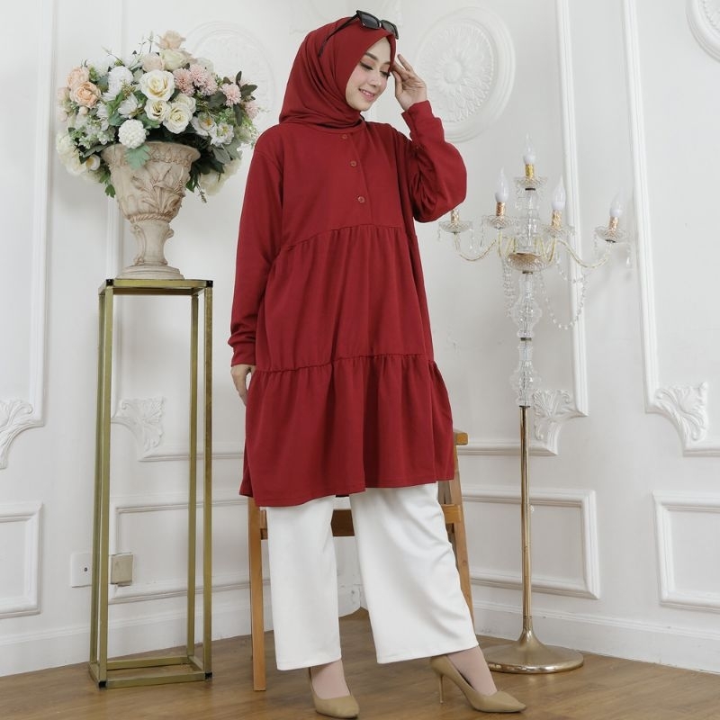 Tunik busui_ Tunik kancing LD 120-130-140