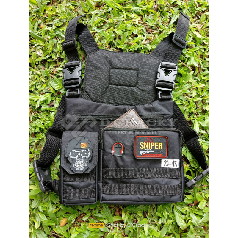 Tas Dada Pria | Tas Tactical | Tas Polisi | Tas TNI | Chest Bag Protect