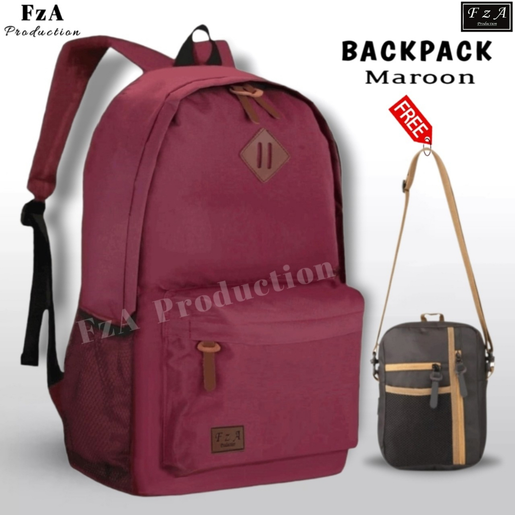 FzA Official - Tas Ransel Punggung Distro Casual Pria Wanita / Tas Ransel Laptop Backpack Original - MRNSL