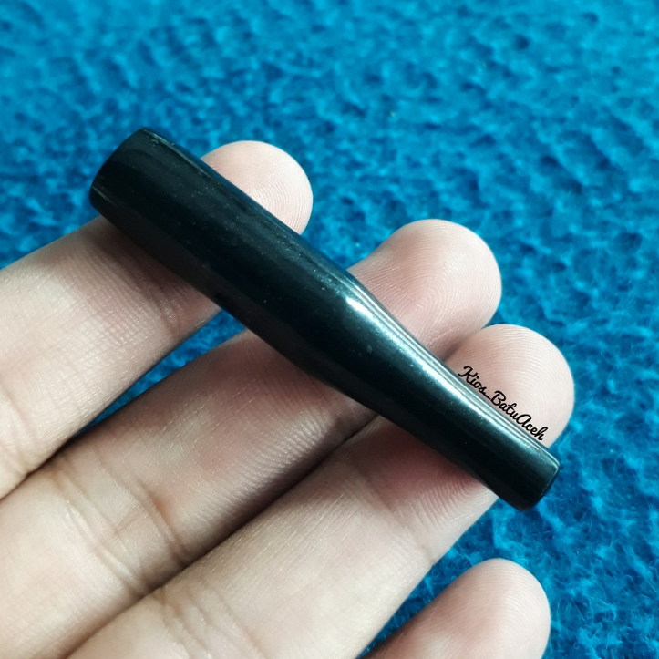 Aksesoris Batu Giok Black Jade Original Asli Aceh Bulat