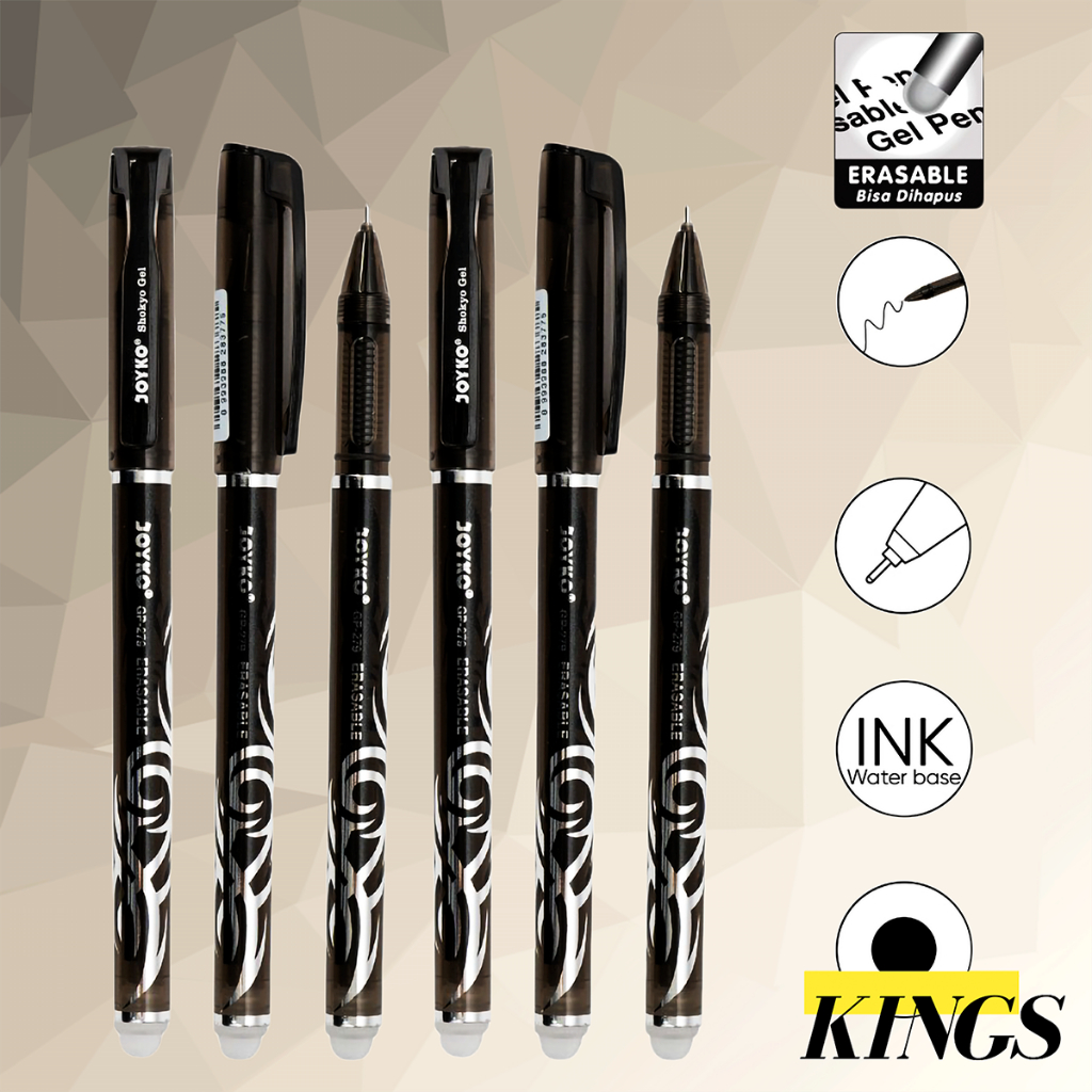 

Joyko Erasable Ball Point / Pen / Pena / Bolpen / Pulpen Jel Hapus 0.5 mm GP-279