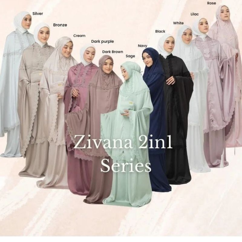 MUKENA ZIVANA BY MOSCHA HIJAB BERBAHAN SILK HALUS DAN LEMBUT