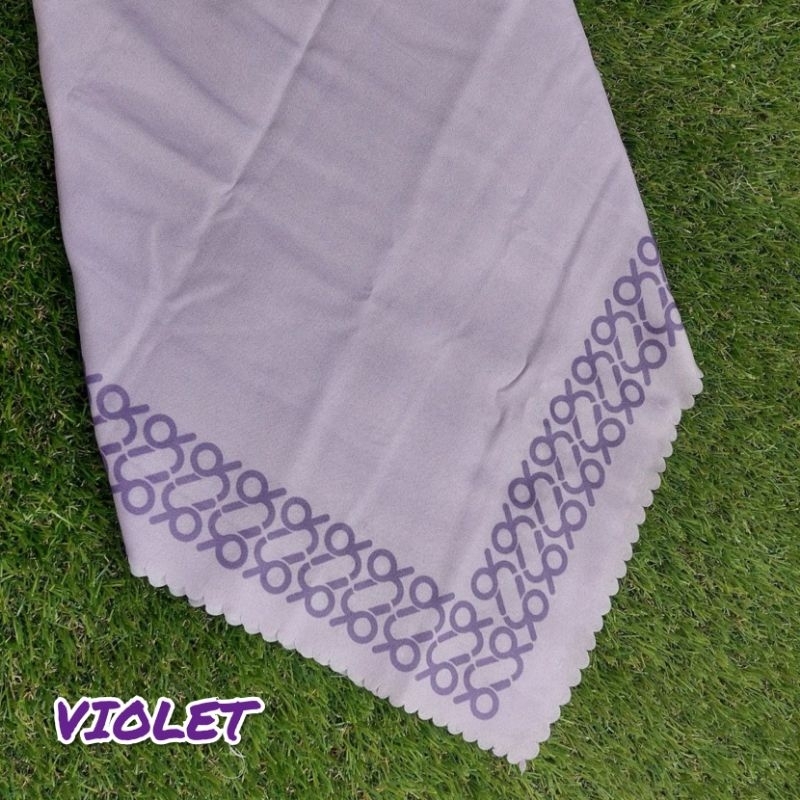 NUANSA UNGU hijab segiempat denay voal motif semarang