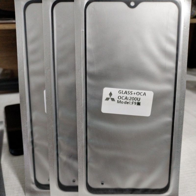 Glass kaca touchscreen Oppo F9 +Lem OCA Kaca touchscreen Oppo F9/F9Pro