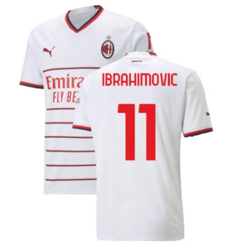 Jersey Kaos Bola Anak Ibrahimovic Ac Milan Away Terbaru 2023