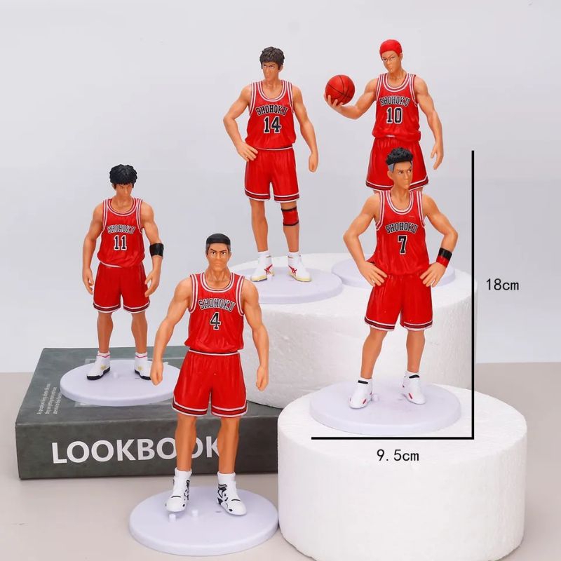 Action Figure Slamdunk Sakuragi Rukawa Mitsui Akagi Miyagi