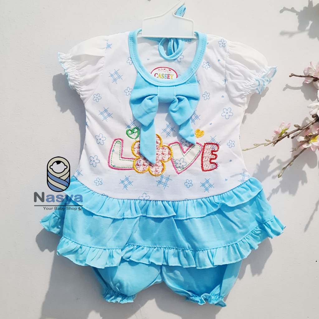 [N-089] Setelan baju bayi perempuan Lucu - merk cassey