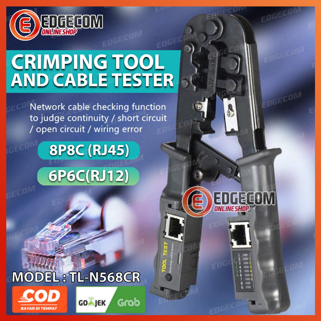 Crimping Tool / Tang kabel LAN tester RJ45 RJ11 all in one TL-N568CR
