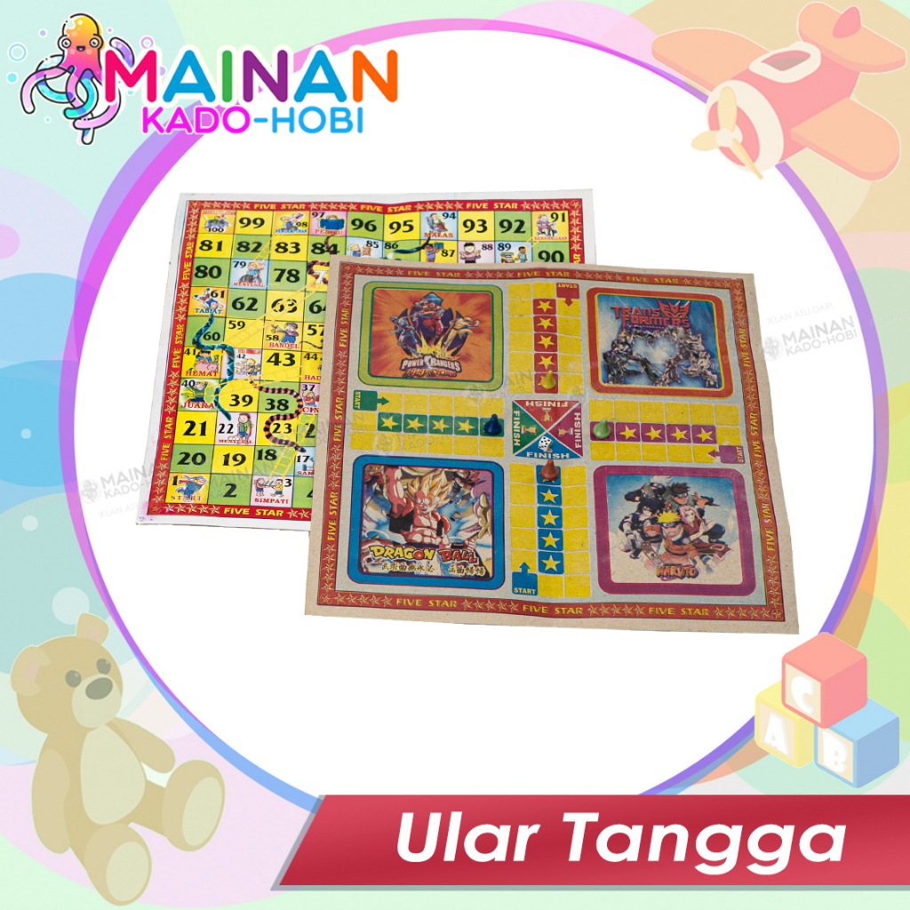 MAINAN EDUKASI ANAK LAKI PEREMPUAN ULAR TANGGA SNAKE LADDER TOYS