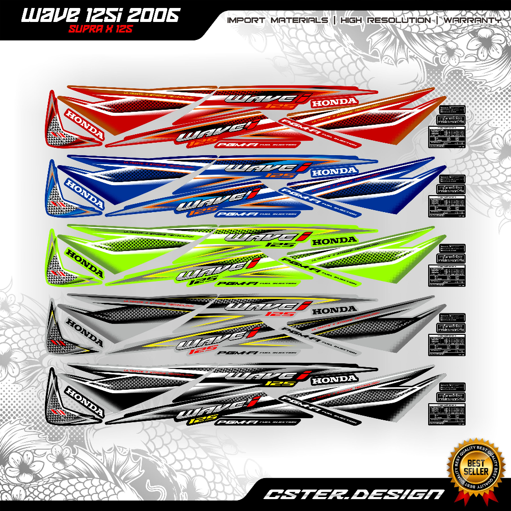 STRIPING SUPRA X 125 2006 / striping wave 125i 2006