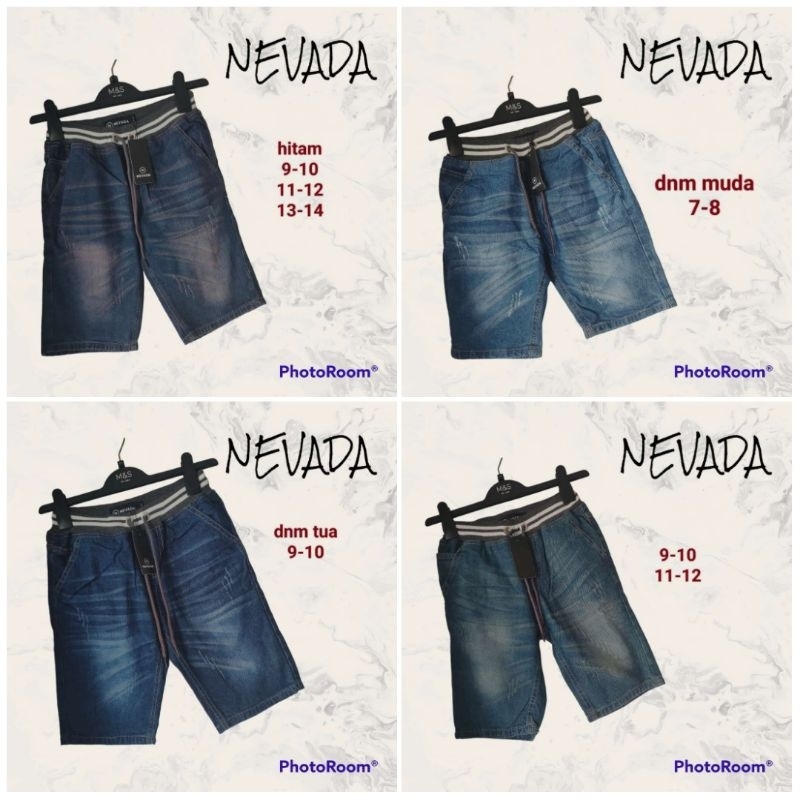 NEVADA Celana Pendek Jeans Anak Laki Branded