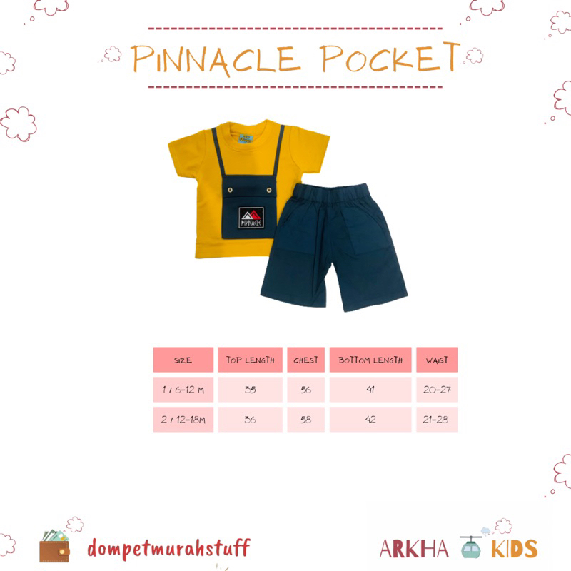 BAJU SETELAN ANAK LAKI LAKI SAINT QUEEN PINNACLE POCKET