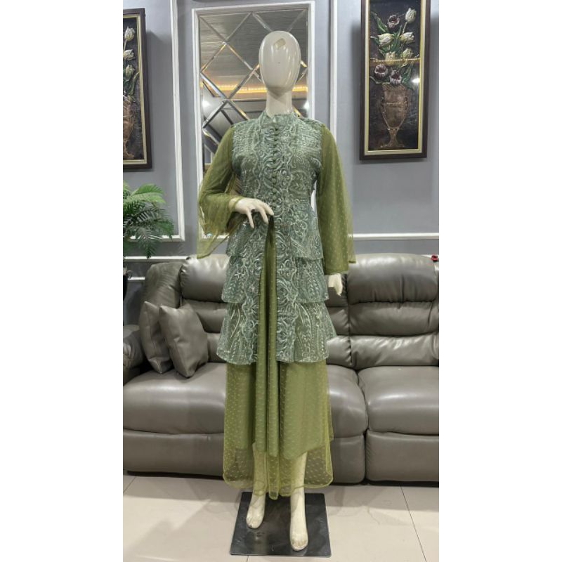 GAMIS ELAF GOWN INNER+OUTER // BAHAN TILLE BORDIR EXCLUSIVE KOMBINASI TILLE DOTTY // DALAMAN FULL FURING SATIN VELVET // SERAGAMAN KELUARGA // BAJU PESTA BRUKAT // BAJU LEBARAN // KEBAYA WISUDA LAMARAN // BAJU WISUDA // KEBAYA ORIGINAL // By PELANGI JAYA