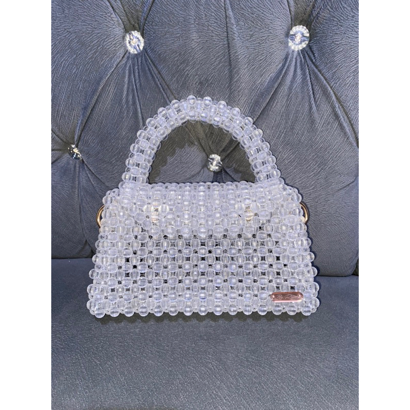 HANDLE BEADS BAG/BEADED BAGS/TAS MANIK