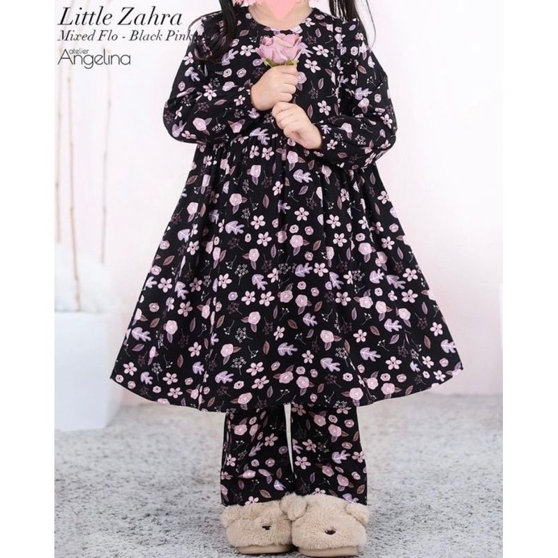 Little zahra mixflo black pink size 1-2 by atelier angelina