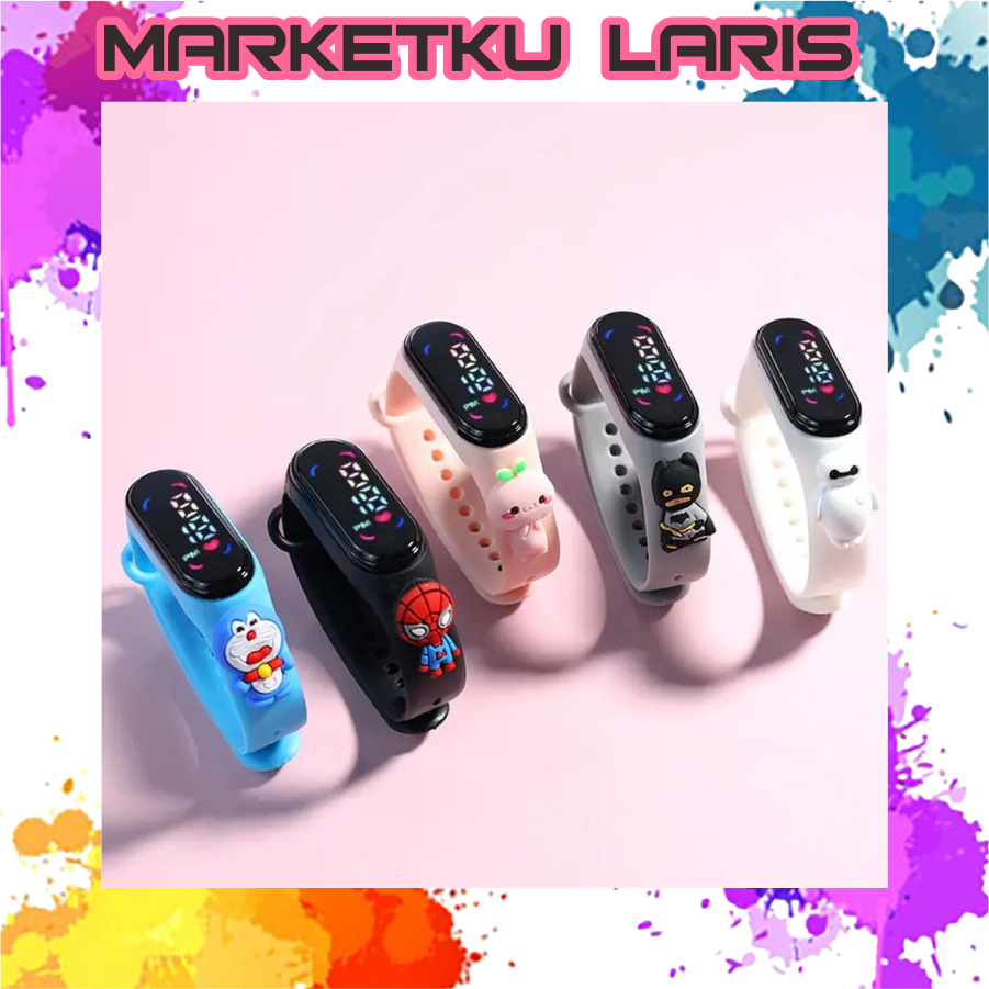 MKL - Jam Tangan Anak Digital Anti Air Motif Kartun LED Anak Laki-laki Perempuan Gelang JT057