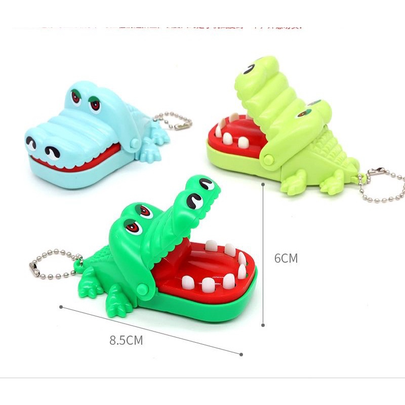 Gantungan kecil kunci Buaya Gigit CROCODILE DENTIST GAME / MAINAN GIGI BUAYA MINI - GIGIT BUAYA MAINAN ANAK MURAH BUAYA GIGIT