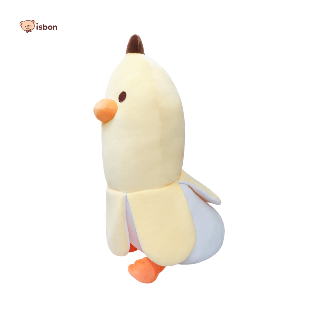 ISTANA BONEKA Pisang Bana dan Nana Duck Karakter Bebek Lucu Bisa Untuk Guling Anak Hadiah Ulang Tahun premium banana fruit