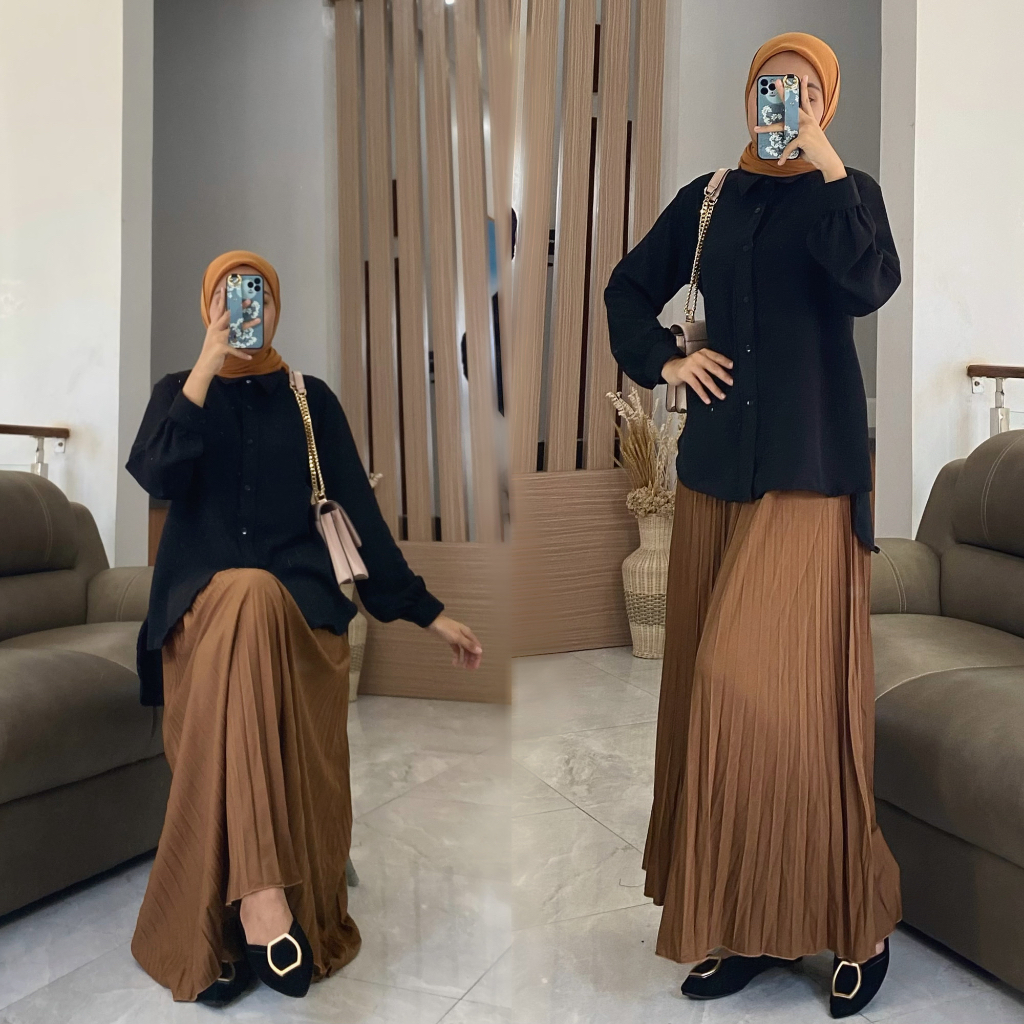 KIRANI blouse by ZALFA OUTFIT /blouse airflow polos