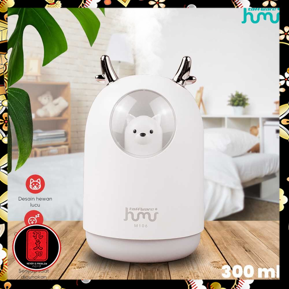 Taffware Humi Air Humidifier Aromatherapy RGB Pet Design 300ml - M106