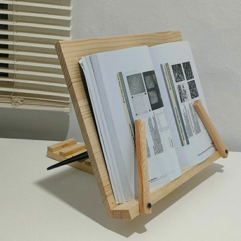 Easel Meja Baca Spesial kayu pinewood stand penyangga buku &amp; lukisan