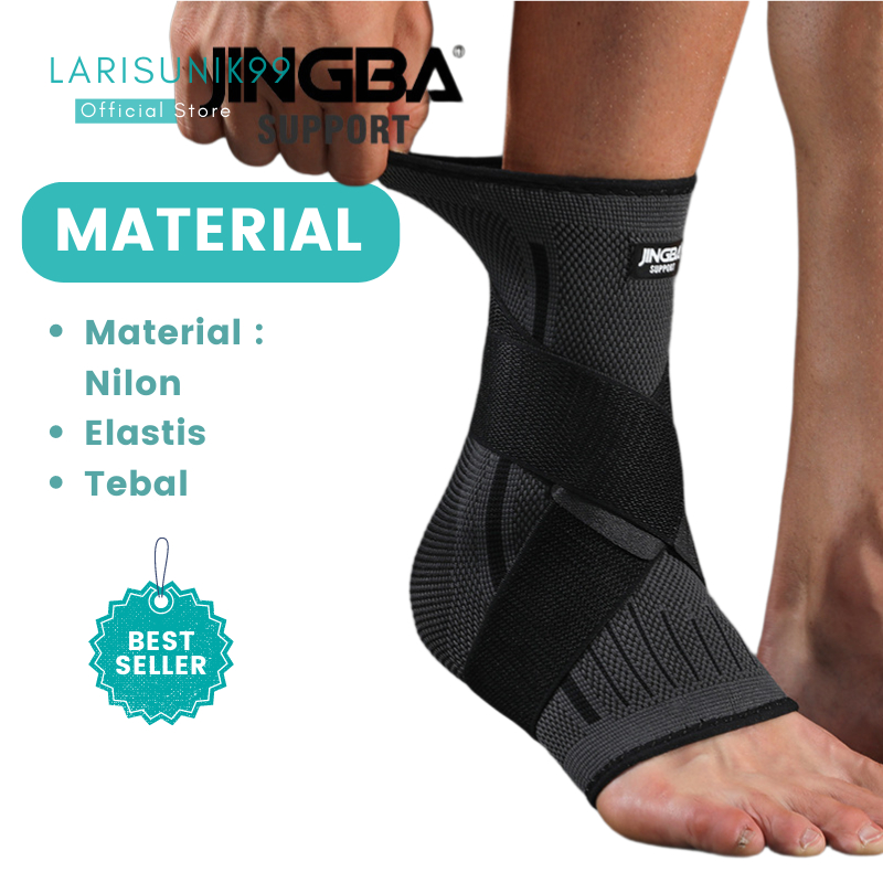 Deker Pelindung Pergelangan Kaki Tumit Ankle Support Brace Protection Anti Lecet Cidera Aksesoris Olahraga Fitness Perlengkapan Gym Pria Wanita Dekker Angkle Engkel Wrap Support Lp Untuk Kaki Cidera Premium 2023