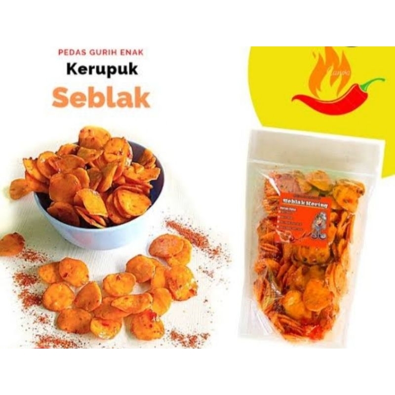 

kerupuk seblak jeletot - pedas gurih enak (Ready stok!)