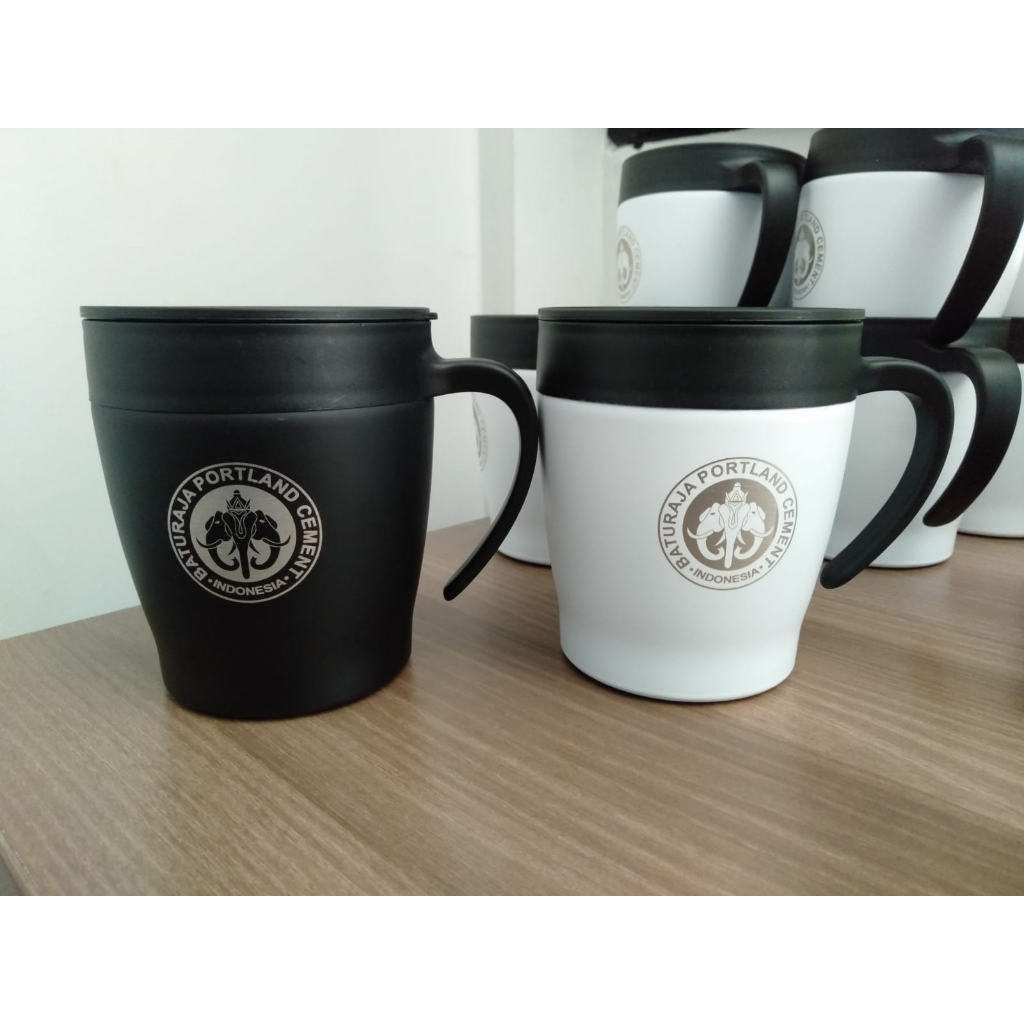 [ TUMBLER CUSTOM ECERAN GROSIR ] Mug 350ml custom grafir satuan cetak 1 sisi design suka suka