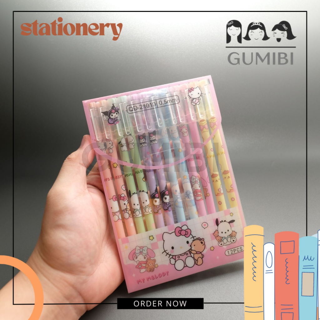 

(12pcs) PEN MARBEL HAPUS SANRIO PULPEN BISA DIHAPUS KUROMI CINAMOROL ERASABLE PEN LUCU IMUT TERMURAH TERLUCU HARGA GROSIR