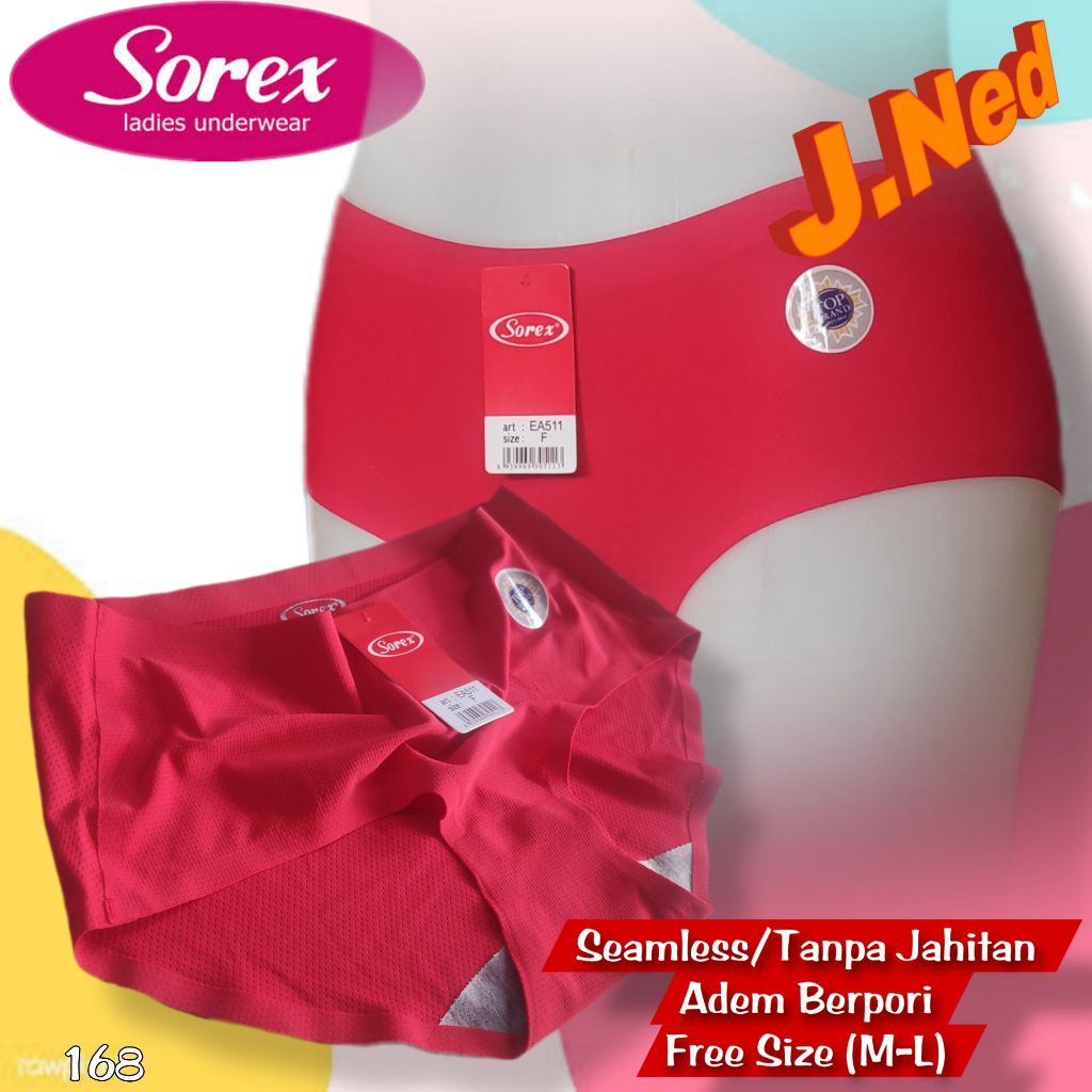 J168 CD WANITA SOREX SAMLESS CELANA DALAM WANITA SEAMLESS SOREX