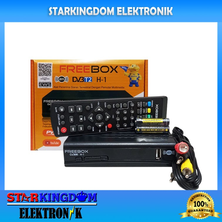 Freebox H1 By Evinix TV Digital DVB-T2 Set Top Box UHF Bergaransi
