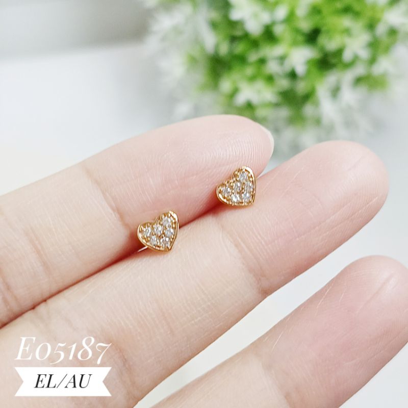 Anting xuping stud love gold E05187